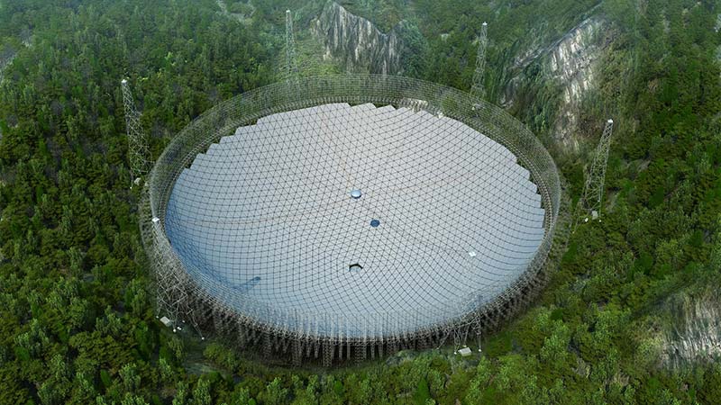 بزرگ‌ترین تلسکوپ رادیویی جهان کامل شد